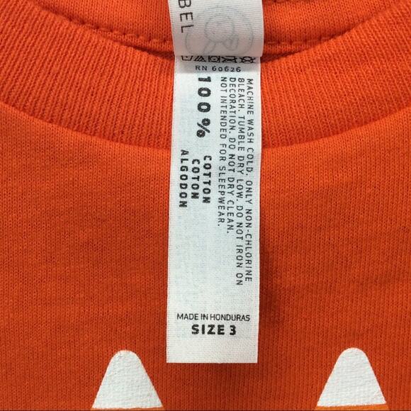 Little Teez "Gimmie Candy" T-Shirt Children's Size 3 Orange Candy Corn Autumn - Picture 4 of 5